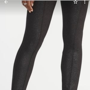 Old Navy Stevie high-rise leggings (black/silver)